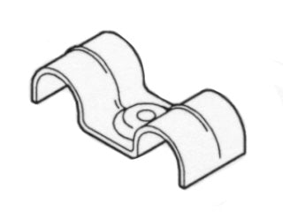 F-1000-389: 1/4" Double Tube Clamp