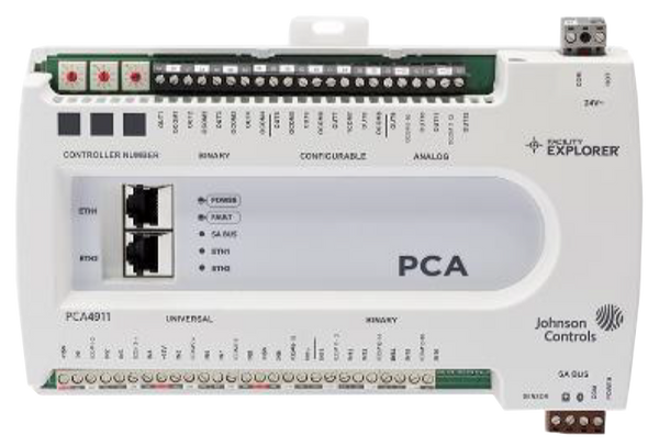 FX-PCA3613-0: Geo. Restricted Product, FX-PCA 26-Point Advanced Application Programmable Controller with 8 UI, 6 BI, 6 BO, and 6 AO, NO DISP