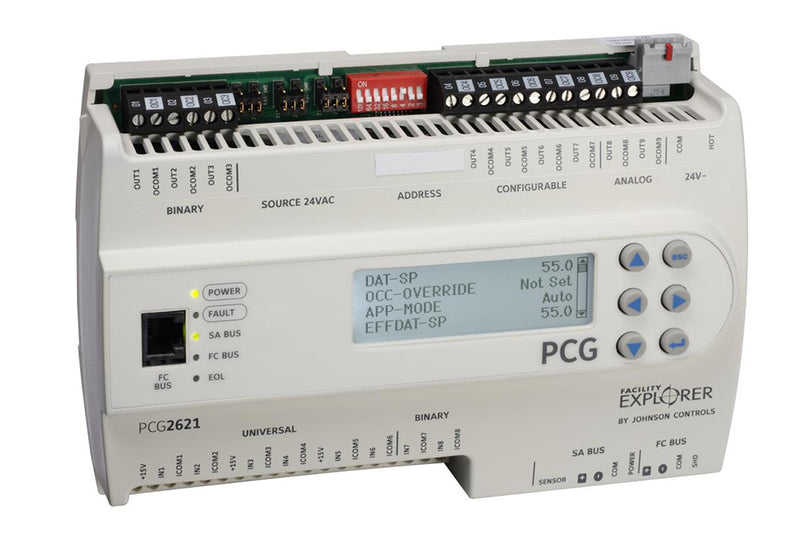 FX-PCG2621-0: Geo. Restricted Product, FX-PCG W/ 17 I/O; W/ Disp; W/ 6 UI; 2 BI; 4 Co; 3 Bo; 2Ao