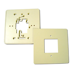 HMO-5042: WALL PLATE; 4.5 SQ; Universal Mount; Vert. Horiz. or 4x4 Handybox; Light Almond