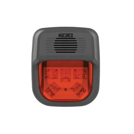 HS-R: Horn Strobe Combo (Red) 24vdc, 16-33VDC