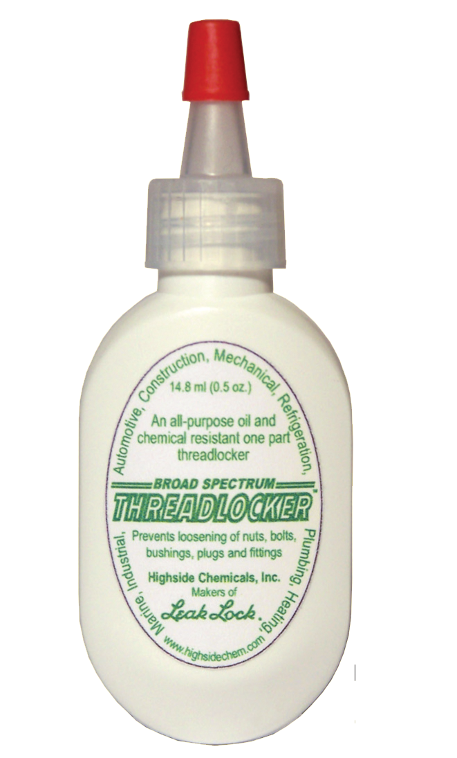 HS13001: THREADLOCKER 0.5oz Temperature Range -200F to 425F, Pressure Range Full vacuum to 10,000 PSI