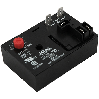 ICM104: 18-30Vac Delay-On-Make Timer with 10-1,000 Seconds Adjustable Time Delay Relay with SPDT Relay Output