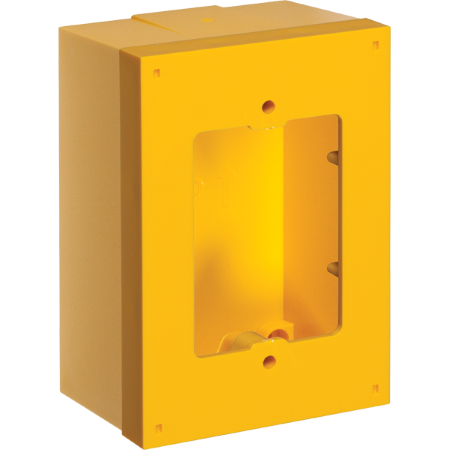 KIT-71101A-Y: Back Box and Spacer Kit for Stopper Stations - Yellow