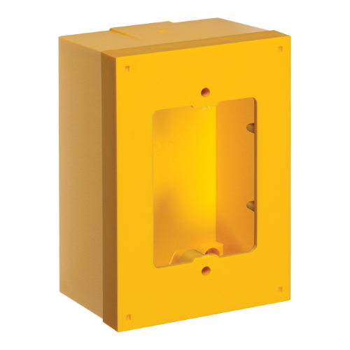 KIT-71101A-Y: Back Box and Spacer Kit for Stopper Stations - Yellow