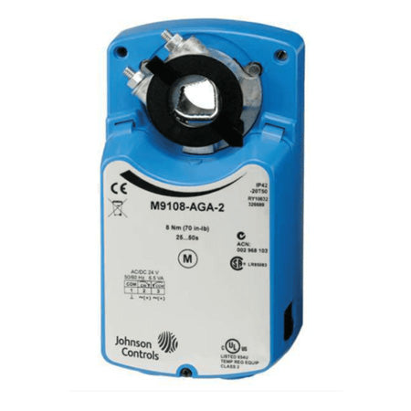 M9108-AGC-2: ELECTRIC MOTOR ACTUATOR; 70 IN-LB/8NM; 24 VAC/VDC; ON/OFF - FLOATING; 30 SEC; 2 AUX SWITCHES