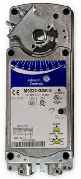 M9220-GGA-3: 24Vac, 24Vdc, 0-10Vdc, 2-10Vdc, (0)4-20mA with 500 Ohm Resistor, Proportional, 177 lb-in Torque, 150 second Power On run time, 48" Cable with