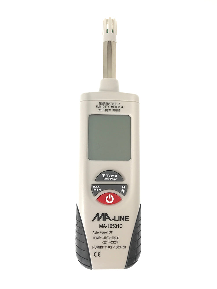 MA-16531C: Digital Psychrometer w/Wet Bulb & Dew Point