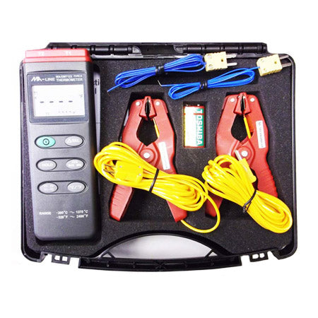 MA-DMT123KIT: Dual Probe Thermometer w/2 K Type Probes & 2 MA-12355A