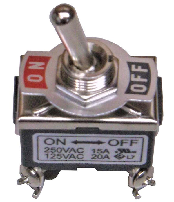 MA04504-2: Toggle Switch DPST 20A at 125VAC 10A at 250VAC