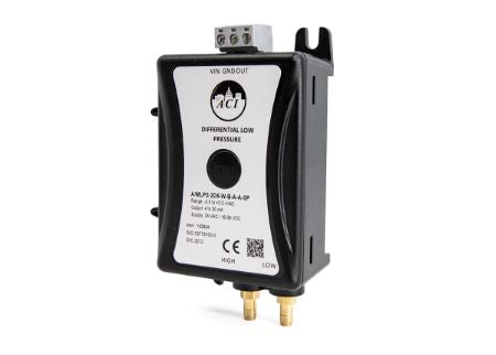 A/MLP2-D10-W-B-A-C-0P: Differential Pressure, Panel Mount, 0.1 inWC, BiDirectional, +/ 0.5% FSO, 0- 10VDC