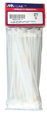 MA03178-2: 7-1/2" Natural Color Wire Ties 100/PKG.