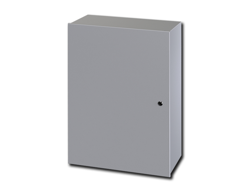 SCE-16N1606LP: Enclosure, Nema-1 16H X 16W X 6D SCE-09 Gray, Less Backplate (backplate option SCE-16N16MPP)