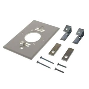 NS-WALLPLATE-0: 80X80 NETWORK WALLPLATE; PLATE FOR MOUNTING A 80X80 NETWORK SENSOR ON A 2X4 WALLBOX IN EITHER VERT