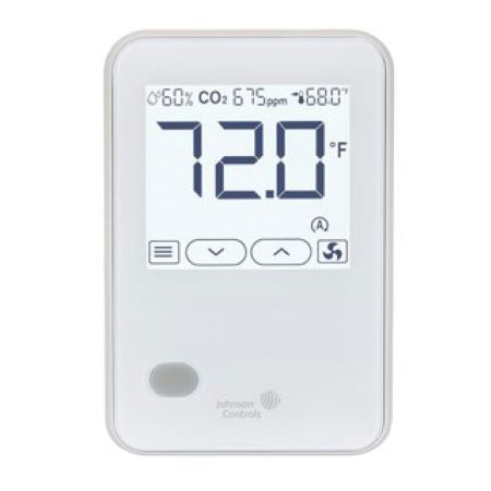 NSB8MTC240-0: Temp/CO2 White Sensor w/Display/Logo/PIR