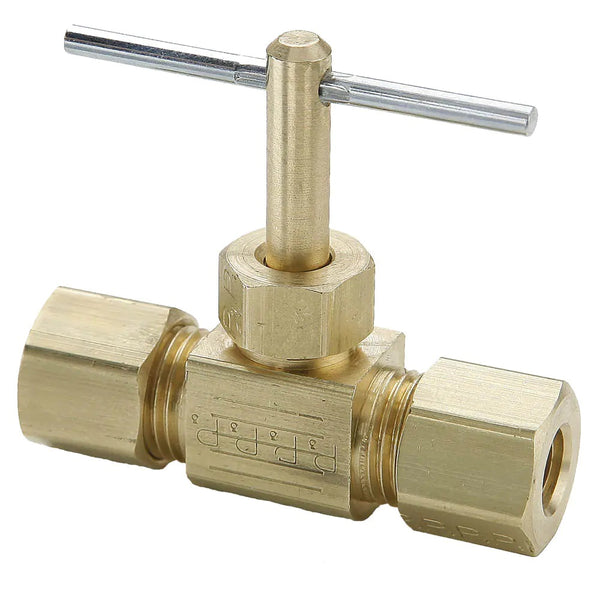 NV105C-4: 1/4" Needle Valve Compression Fittings