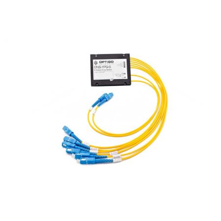 ONS-YPG-6: Optical Splitter, plastic, redundant ring inputs, 6 outputs, 40cm SC/UPC male