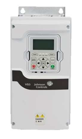 VS3-005-4-UL1-0: VS3, 5HP, 480V, 9A, NEMA / UL TYPE 1 DRIVE ONLY,SAB,BACnet IP&MS/TP LIMITED STOCK