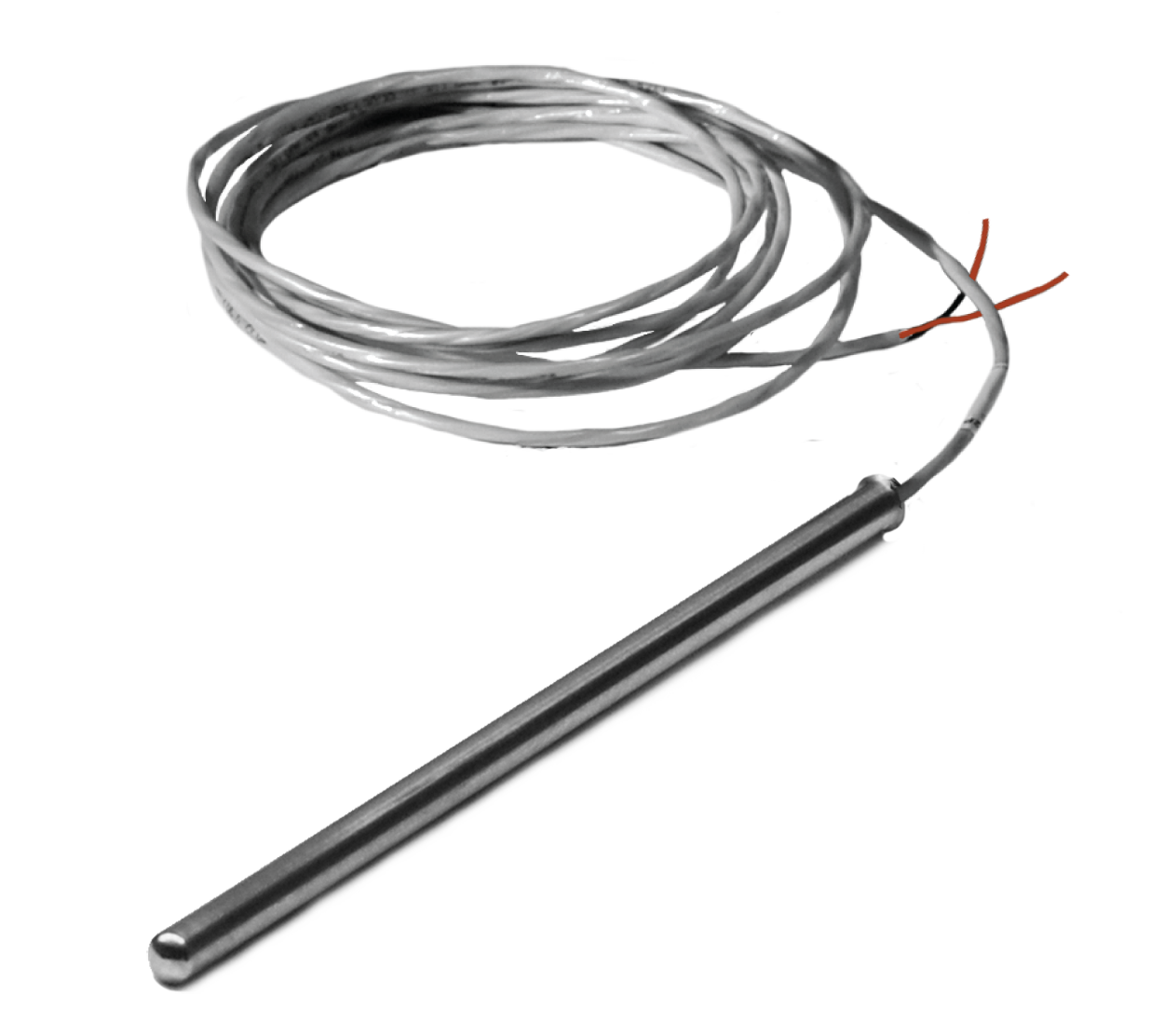 A/CP-DO-4-10CL2P: Duct Sensor, No Box, 4", 10K-CP (Type II) Thermistor 10 foot leads CL2P