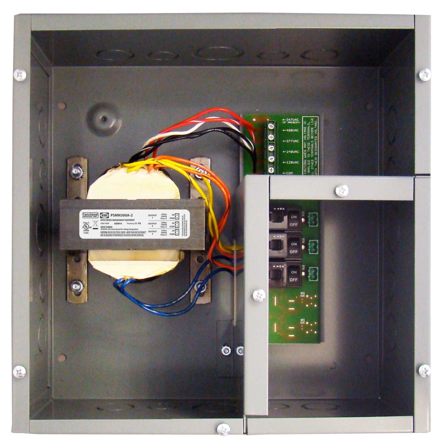 PSH300A-LVC: Enclosed low voltage compartment 100VAx3 120-480 to 24Vac ...