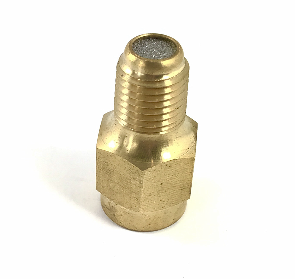 PSN-B-E-25: 1/4" Brass Water / Light Oil Snubber