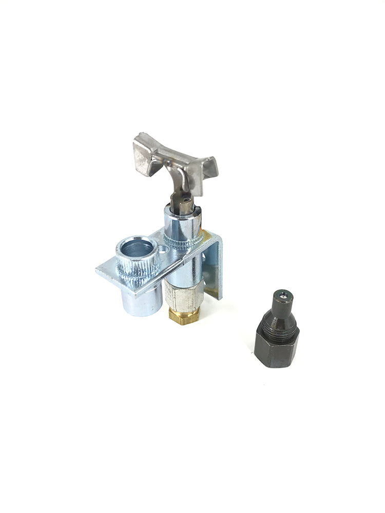 Q327A1626: Pilot Burner, LP and Natural Gas, B Style Mounting Bracket, 1" Batwing Tip Style, K14 0.014" Orifice and A26 0.026" Orifice