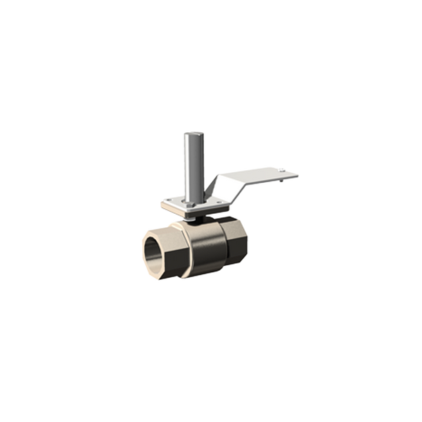 ABV-3.4NN - VO: Actuated ball valve for assembly 3/4" NPT to NPT - Valve Only