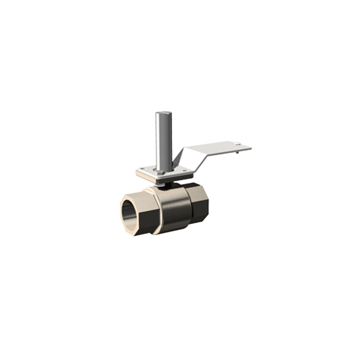 ABV-3.4NN - VO: Actuated ball valve for assembly 3/4" NPT to NPT - Valve Only