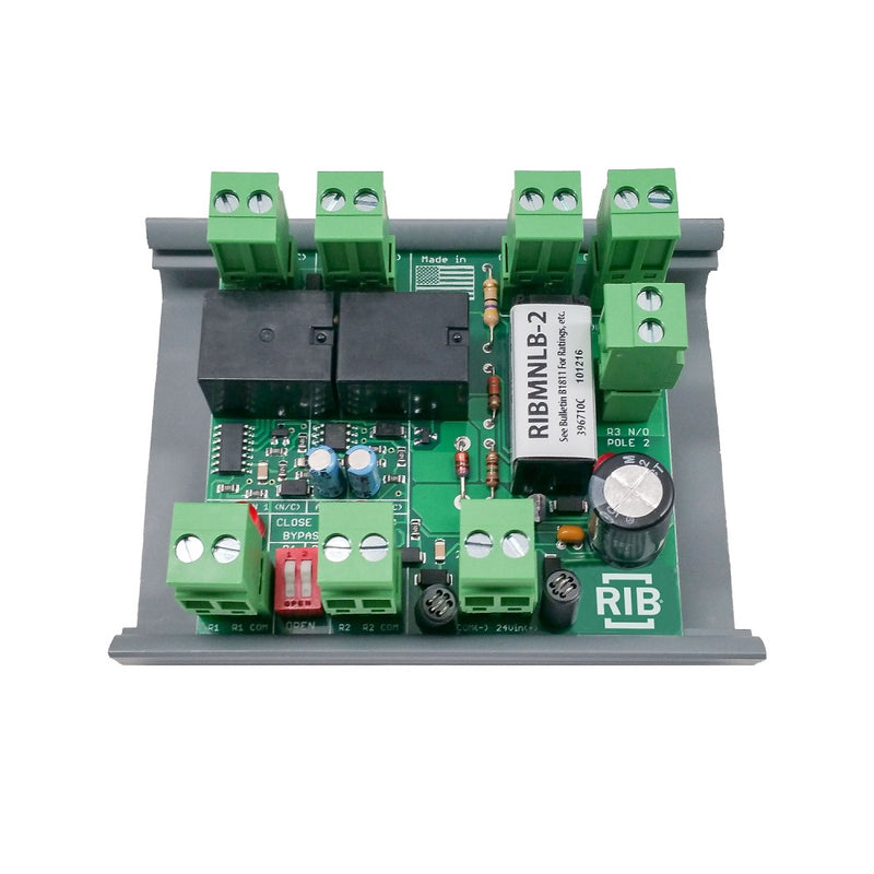 RIBMNLB-2: Panel 2.75in logic board 2 NC inputs w/MT212-4 track