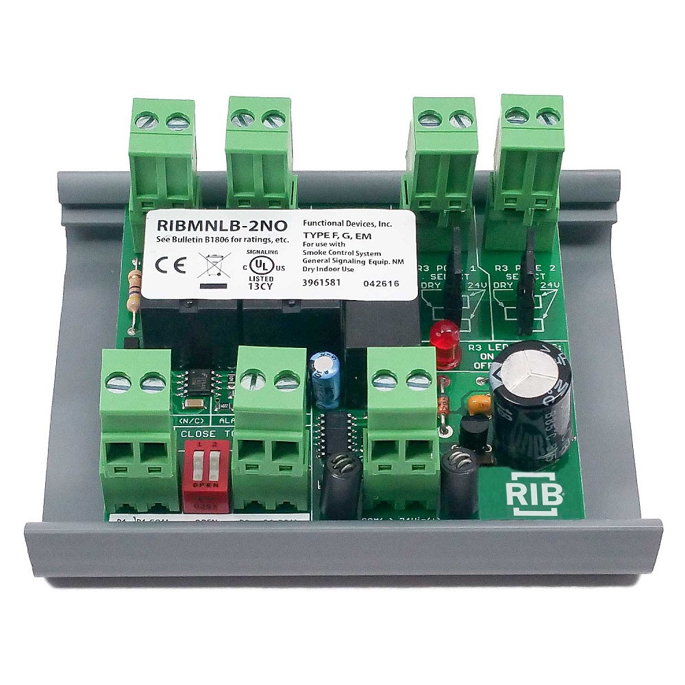 RIBMNLB-2NO: Panel 2.75in logic board 2 NO inputs w/MT212-4 track