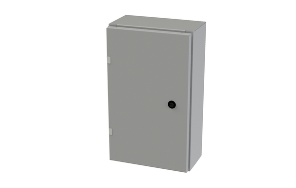 SCE-20EL1206LP: EL Enclosure, Nema-4 20H X 12W X 6D SCE-09 Gray, Less Backplate (backplate option SCE-20P12)