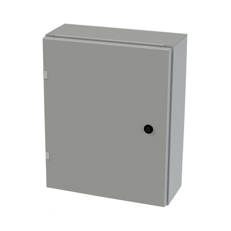 SCE-20EL1606LP: EL Enclosure, Nema-4 20H X 16W X 6D SCE-09 Gray, Less Backplate (backplate option SCE-20P16)