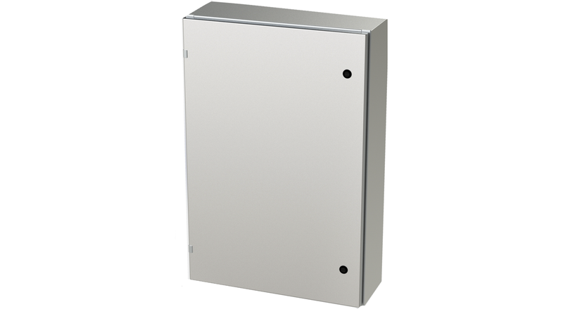 SCE-36EL2408SSLP: Saginaw Stainless Steel EL Enclosure 3R, CSA Type 12, 4, 4X 36H x 24W x 8D