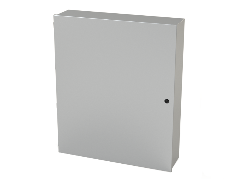 SCE-36N3008LP: EL Enclosure, Nema-1 36H X 30W X 8D SCE-09 Gray, Less Backplate (backplate option SCE-36N30MP)