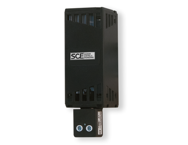 SCE-TSH25: Touch Safe Heater, For 35mm Din Rail. AWG 14 wire. 110-240V AC or DC. 25 Watts