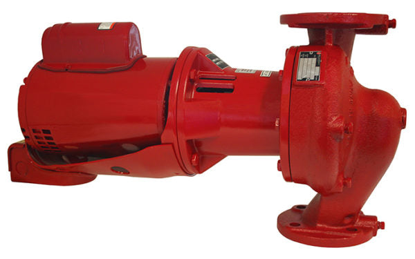 1EF016LF: 1/4HP, 115/230Vac, Single Phase, 1750 RPM, Cast Iron Bronze Fitted Maintenance Free Small Flex Coupled In-Line Centrifugal Pump with 4.38"