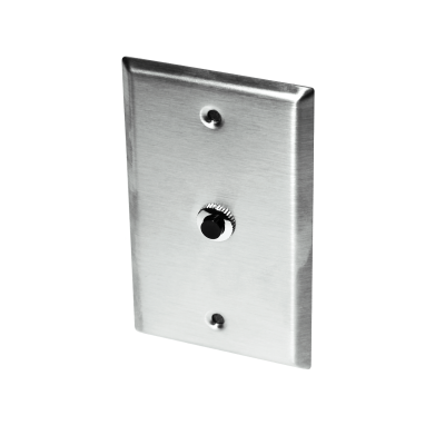 A/CP-SP-OR: Room Sensor, 10K-CP (Type II) Thermistor, Stainless Plate + Override