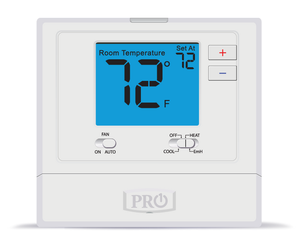 T721: T700 Platform: Non-programmable, 2H/1C heat pump or 1H/1C conventional with 4 sq. in. display