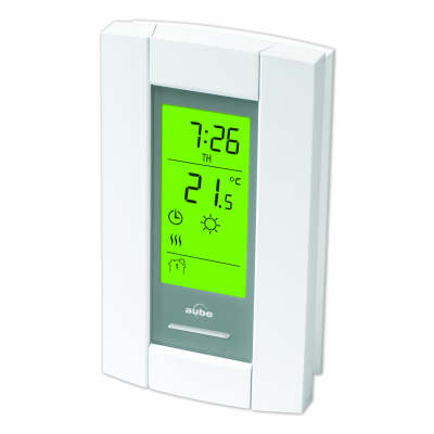 TH115-A-120S: Electric Heat Thermostat, 120 Vac, 7 Day Programmable, Vertical Mount, 32-120 Degree Operating Temperature, 1 Degree Differential Temperature