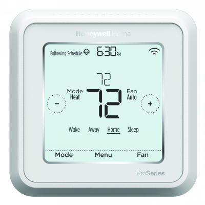 TH6320WF2003: LYRIC T6 PRO WIFI THERMOSTAT, HARDWIRED ONLY, FLEXIBLE PROGRAMMING (7 DAY, 5-1-1, 5-2) WITH DUAL FUEL AND VENTILATION OPTIONS.