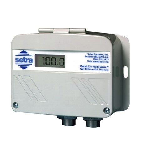 231GMS15VD: 5, 10, 25, 50 PSID Unidirectional, 5, 10, 25, 50 PSID Bidirectional Pressure Range, 5-V manifold assembled w/ Model 231 Pressure connection, LCD