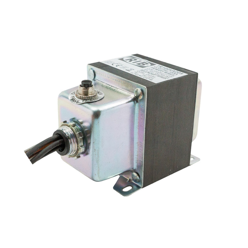 TR100VA005: Transformer 100Va, 120/240/277/480-24V,1 Th Hub,Class 2 UL Us & Ca,Cir.Bkr