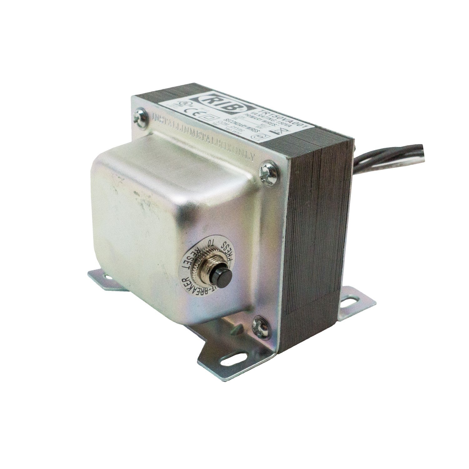 TR150VA001: Transformer 150Va, 120-24V, Single Hub, UL List Us/Canada, Circ. Bkr.