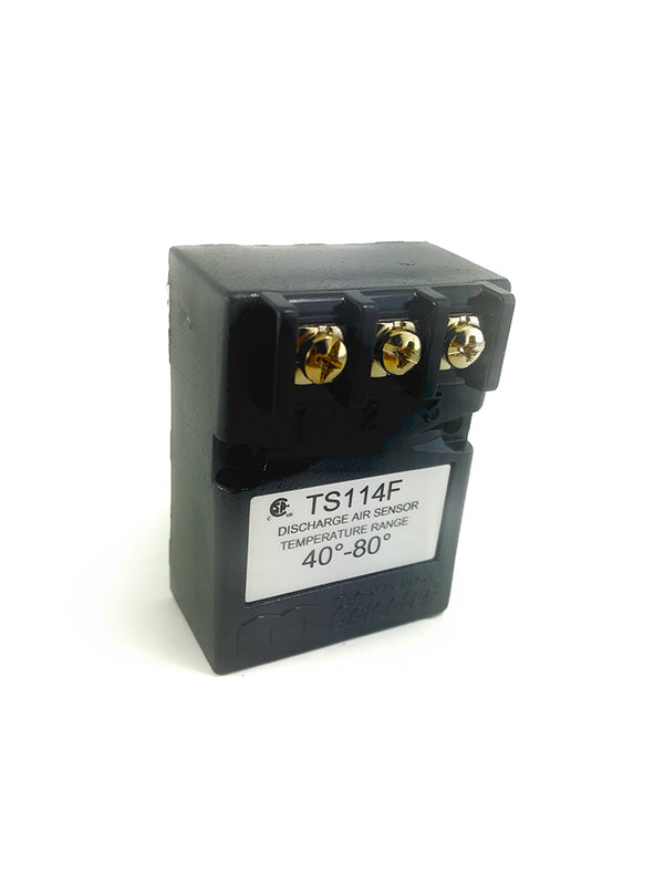 TS114F: 40-80 degrees F Discharge Air Temperature Sensor used with Mixing Tube