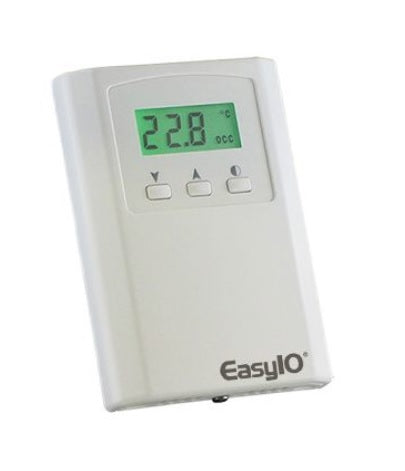 EasyIO TSPC24PS: Room Temp LCD Sensor with override and SP adjust Controller. DISCONTINUED