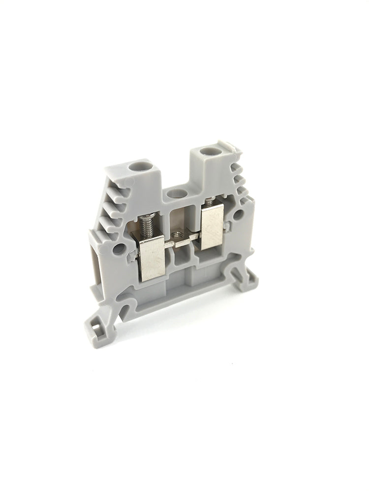 V7-W4: Terminal block Feed thru 600V 30A #10-#22 AWG Gray