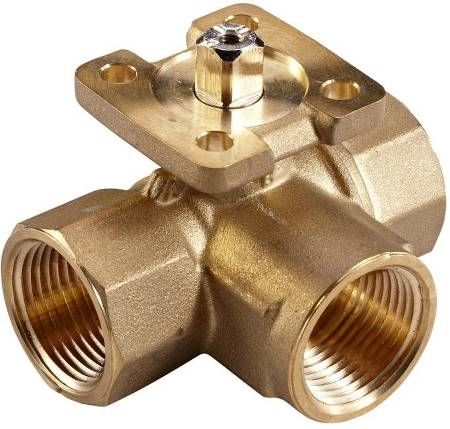 VG1845BN: 3/4" 3W BALL VALVE 11.7CV; STAINLESS STEEL TRIM LESS ACTUATOR