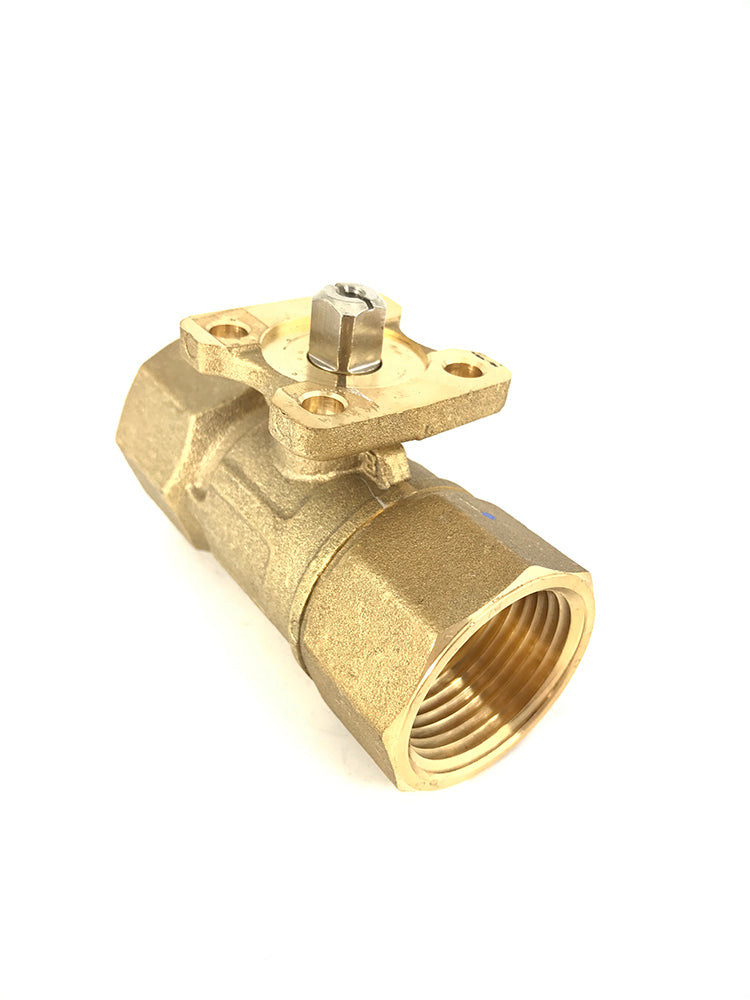 VG1241CP: 1" 2W BALL VALVE 18.7CV; BRASS TRIM; LESS ACTUATOR