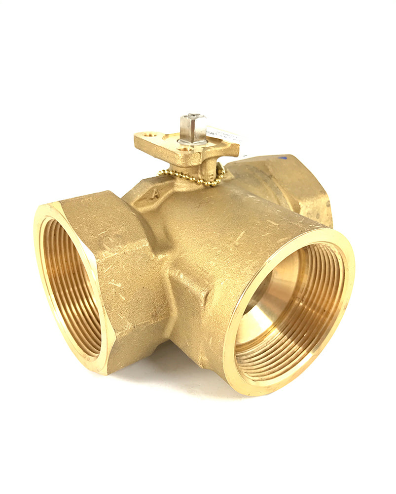 VG1841FT: 2" 3W BALL VALVE 73.7CV; BRASS TRIM; LESS ACTUATOR