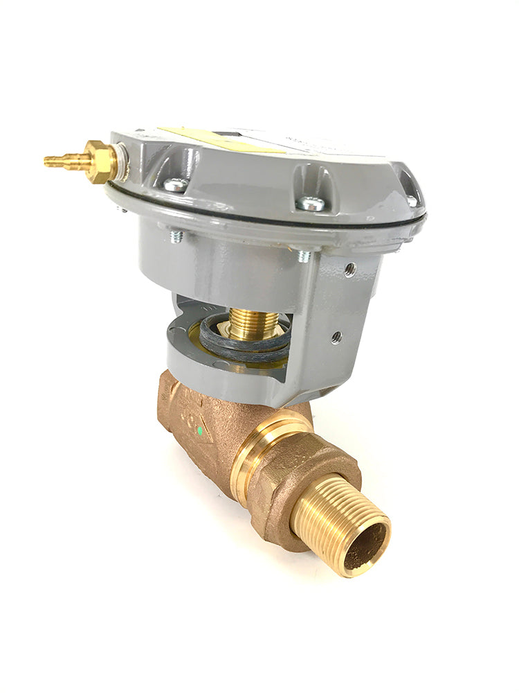 VG7251NT+3008D: Valve,Assembly, 2 Way Normally Open, 1", Union Globe, 11.6 Cv Equal Percentage Flow Cast Bronze Body with Brass Trim with 4-8 PSI Spring Range